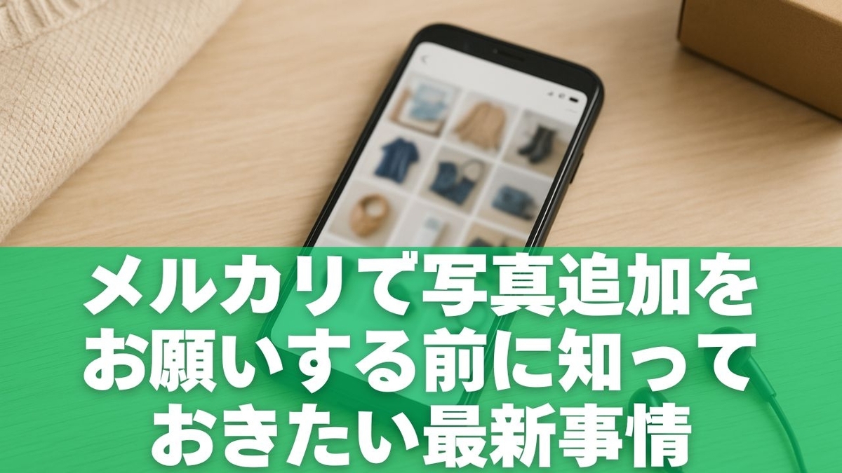 メルカリで写真追加をお願いする前に知っておきたい最新事情