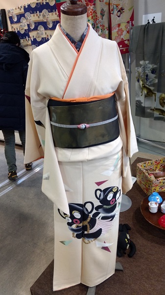 骨董ジャンボリー特別催事 ダッコちゃん図着物