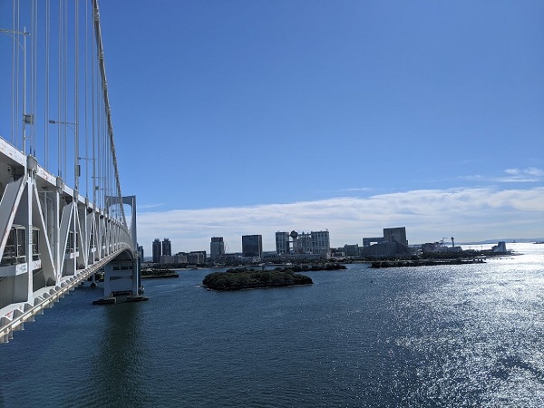 なっちゃんのにこにこブログ　レインボーブリッジ遊歩道