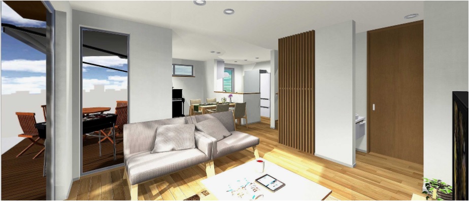 f:id:myhomeplan:20171213213846j:plain 住友林業に実際に作成してもらった3D画像での間取り図