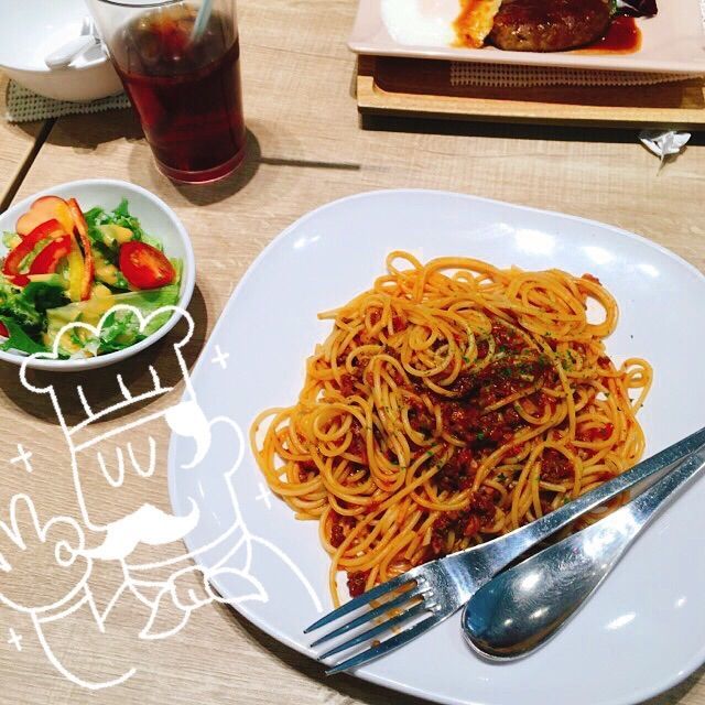 ハグハグカフェのボロネーゼ