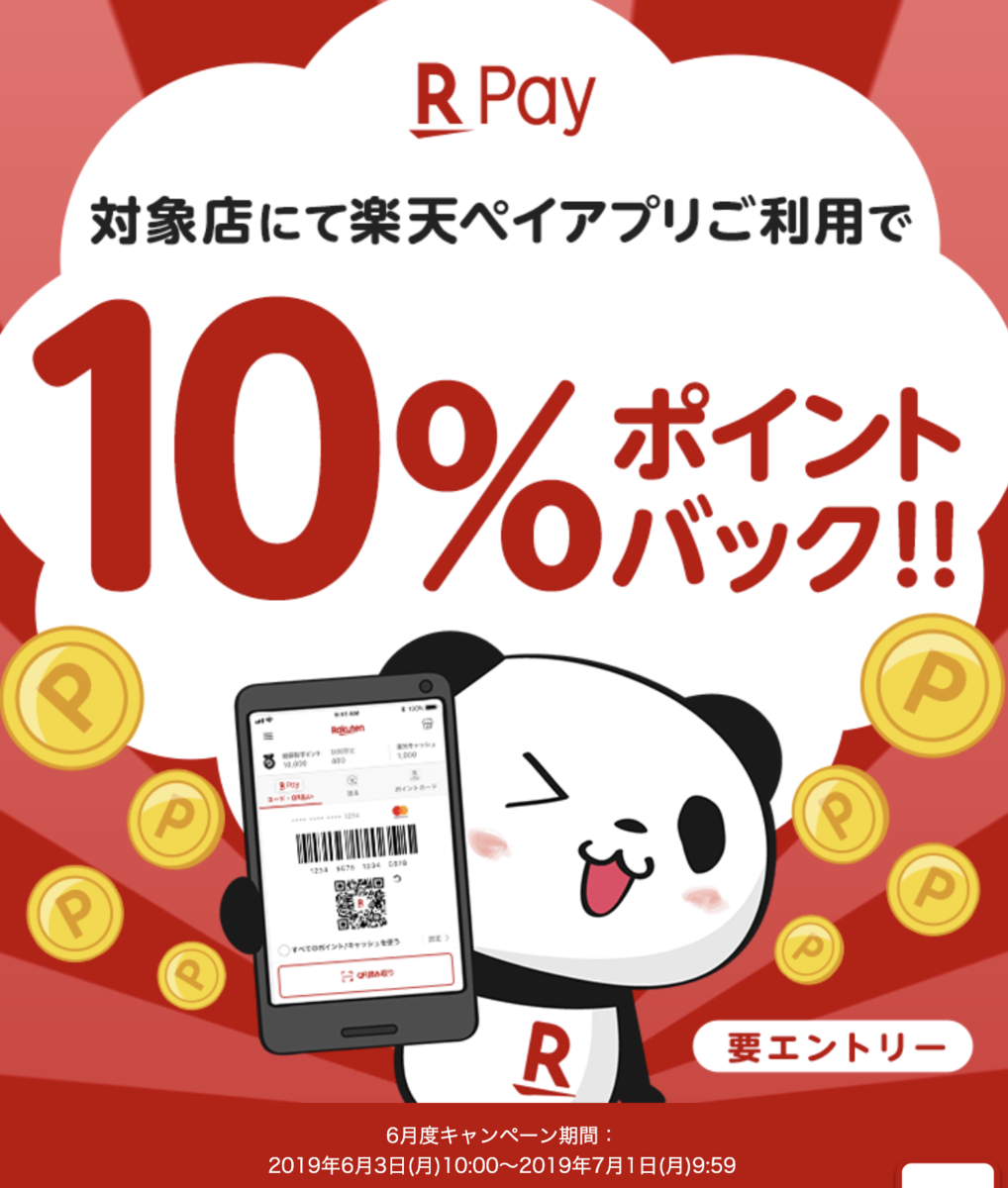 楽天Pay6月のキャンペーン