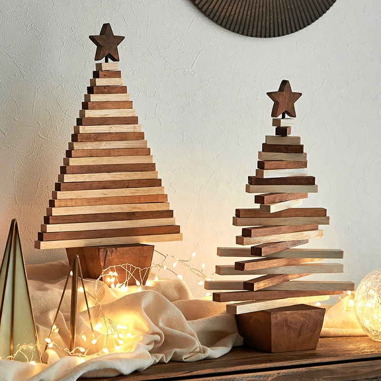 ウッドの2wayクリスマスツリー