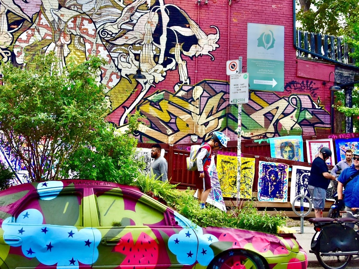 トロント,ケンジントンマーケット,ウォールアート