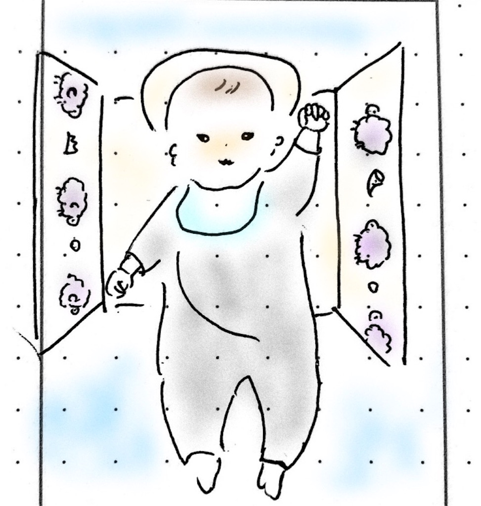 ベッドインベッドエイドで奴の寝返りを阻止せよ【生後117日】 - たぬきのたからばこ ベッドインベッドエイドで奴の寝返りを阻止せよ【生後117日】 - たぬきのたからばこ