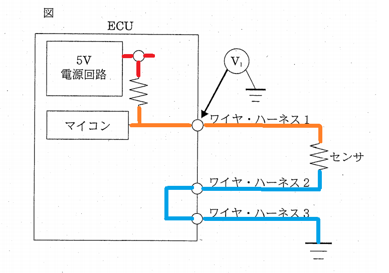 平成14年実施1級小型問題：回路の故障の原因 - 自動車整備士試験