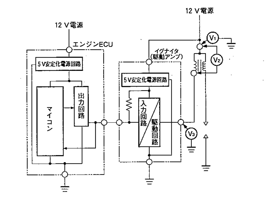 平成22年3月実施1級小型問題2：点火系回路をオシロスコープで