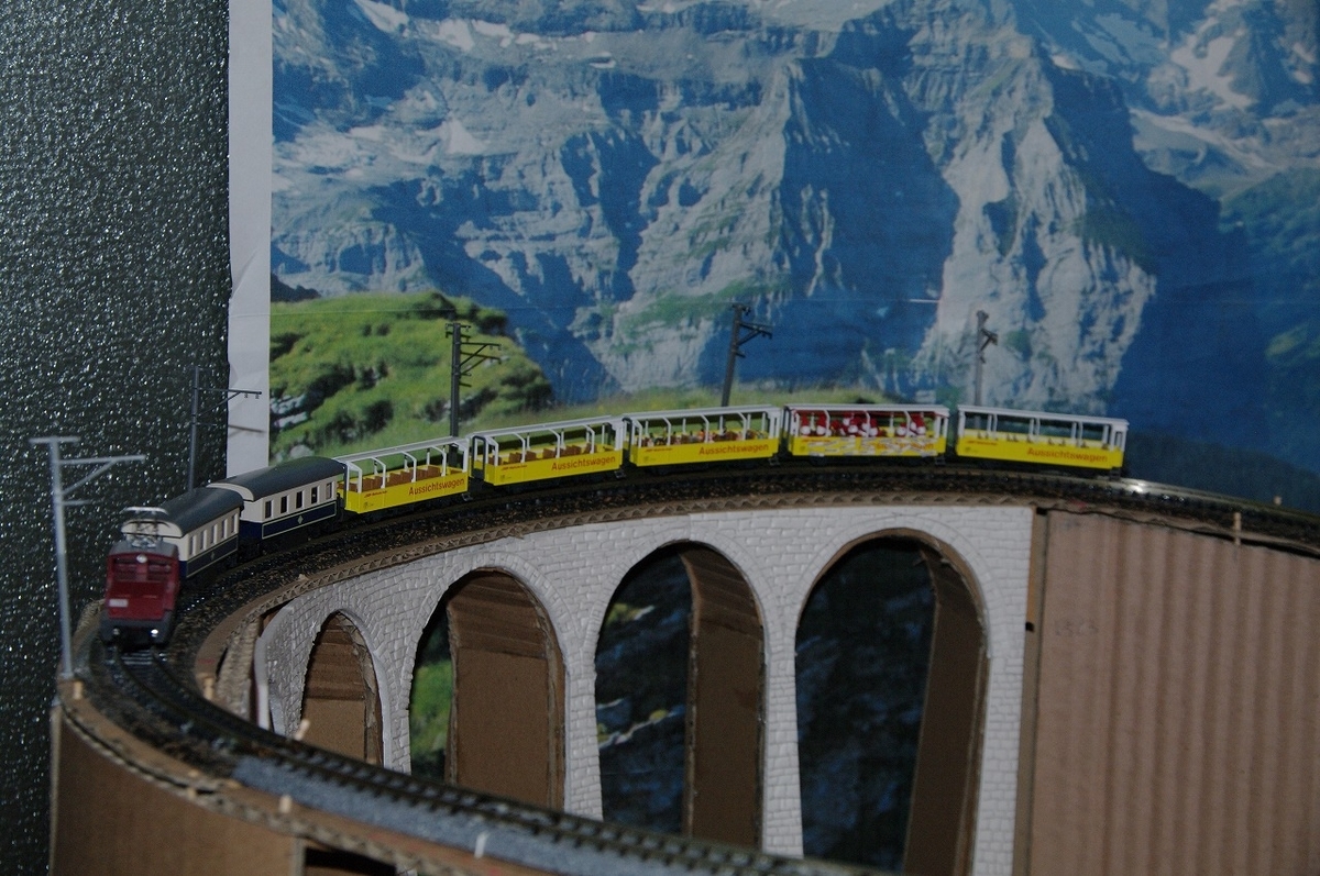 KATO レーティッシュ鉄道 オープンパノラマ列車（もどき） B2096 B2097