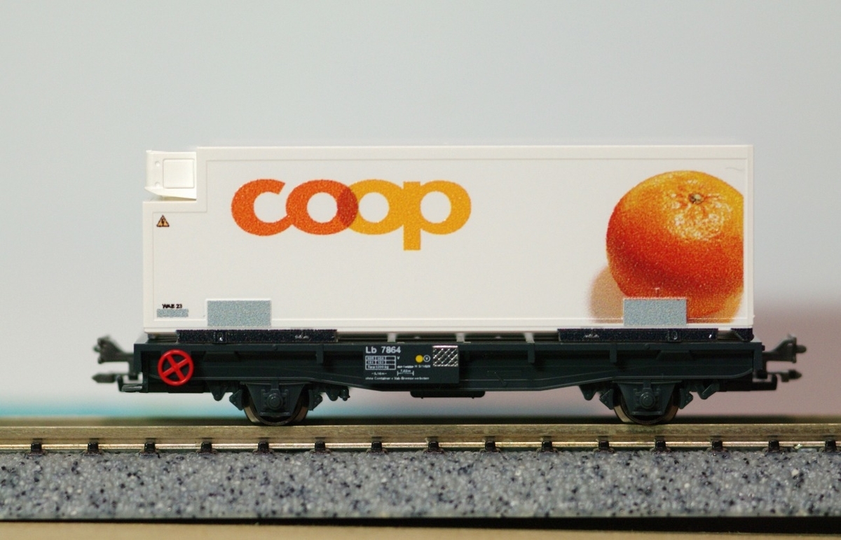 KATO レーティッシュ鉄道のコンテナ貨物 記念撮影 1 - スイス・レー