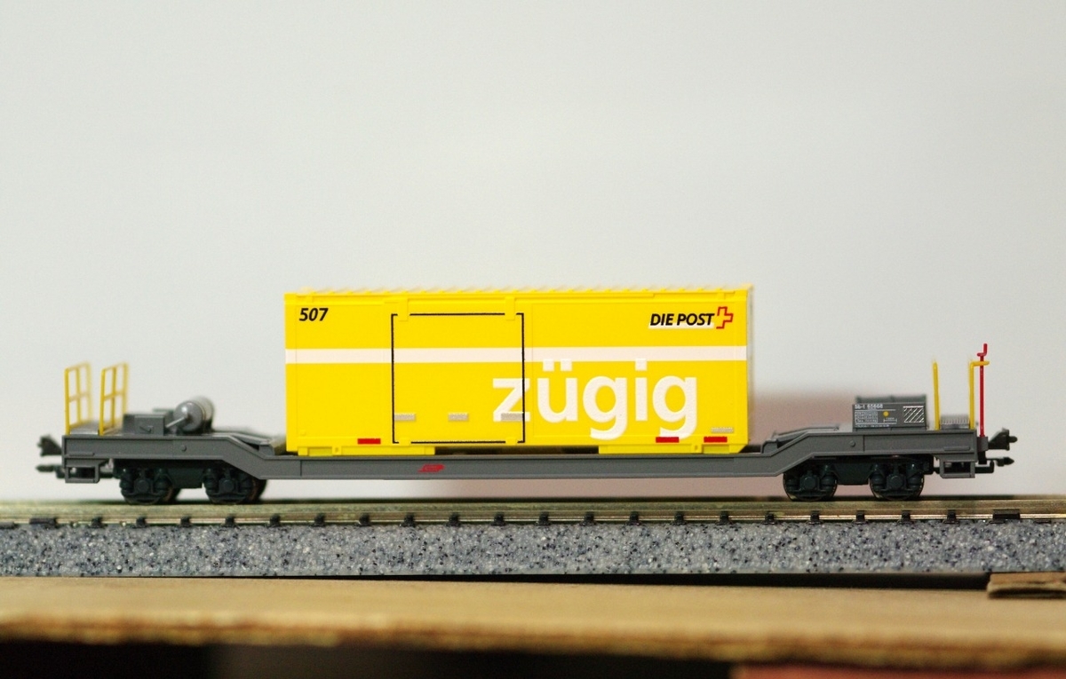 KATO レーティッシュ鉄道のコンテナ貨物 記念撮影 3 - スイス・レー