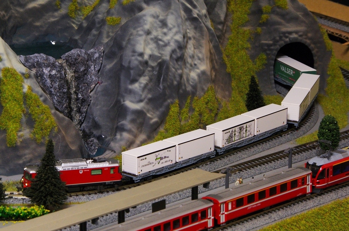 KATO RhB R-w コンテナ積載車 - スイス・レーティッシュ鉄道ファンのブログ
