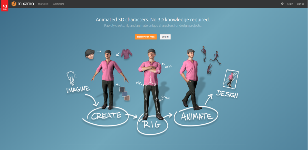 すんごい使える Mixamoっていう超便利サイトを使って3dアニメーションをキャラクターにつける Unity Unrealengine4 Blog