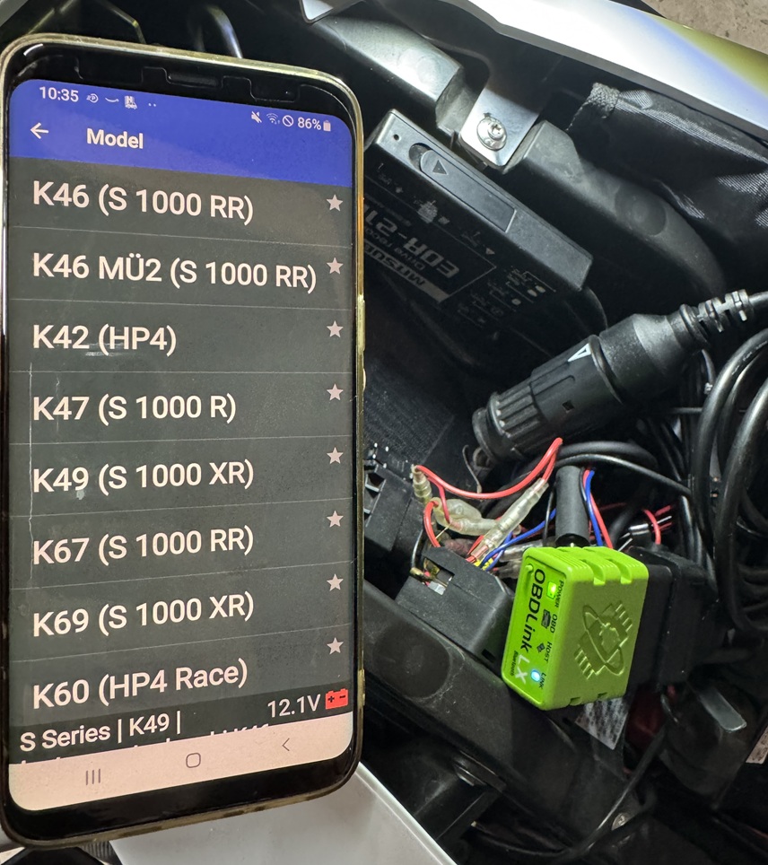 S1000XR ツールサービスリセット - S1000XRと共に