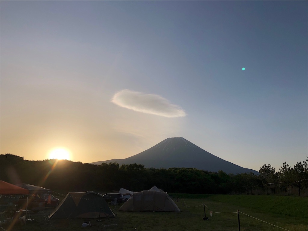 富士山　御来光