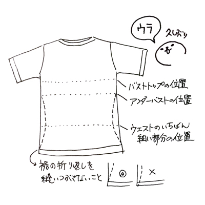 お直し 白tシャツをウエストシェイプにアレンジしてみた Whatever