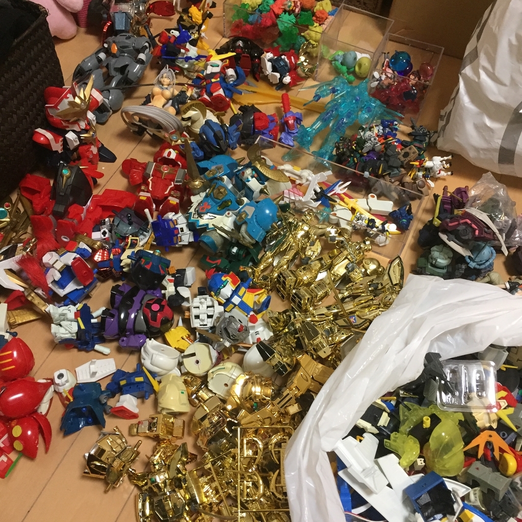 プラモデル収納 ガンプラシャッフルパズルという新しい遊び Whatever