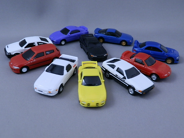 【未使用】頭文字D パームランナー テーブルトップR/Cカー 高橋涼介 頭文字D セットVol.18 中里毅スカイラインGT-R(BNR32) & 岩城清