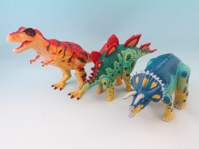 恐竜ぬいぐるみ3体セット ステゴザウルス トリケラトプス