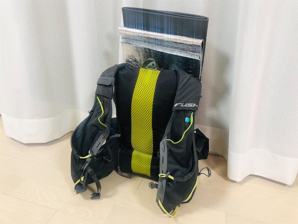 ULなテント泊のザックにも使用可能なパーゴワークス ラッシュ5Rの使用