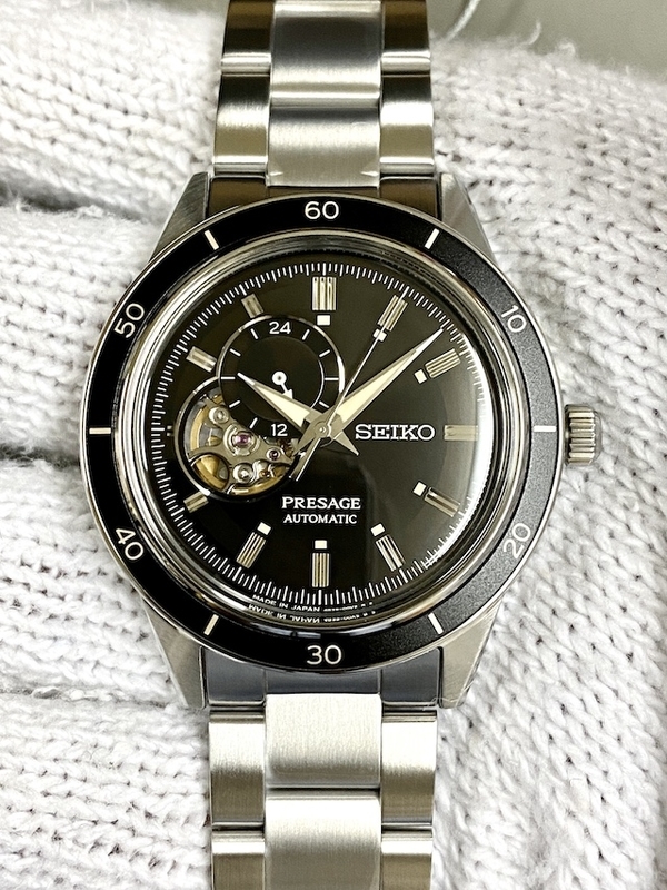 新着商品 SEIKO プレサージュ メカニカル オープンハート SARY191