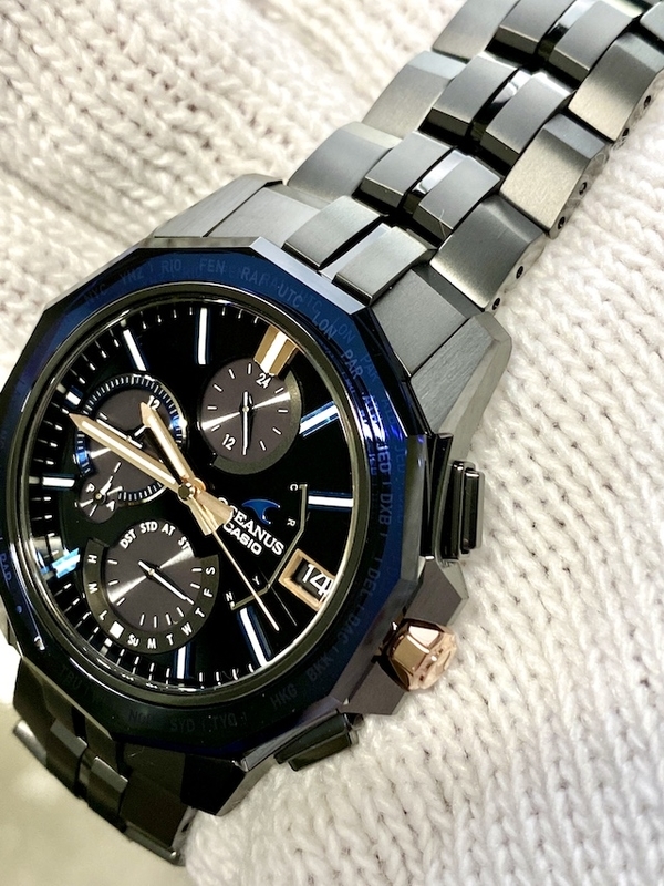 サファイア【オシアナス OCW-S6000B-1AJF】ベゼル - 欲しいっ 中井脩ブログ