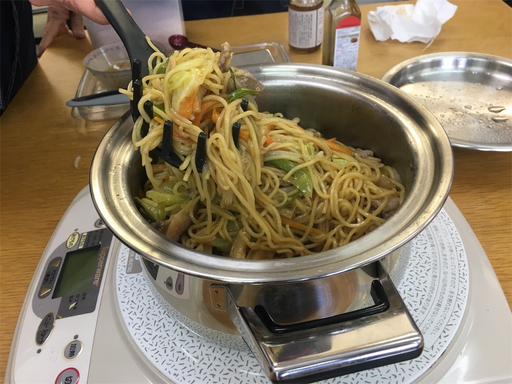 レインボークッカーで焼きそば - らんちぼっくす 中村さんのブログ