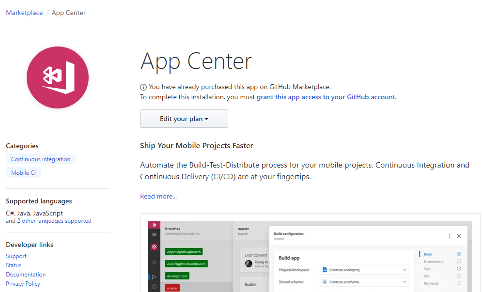 Visual Studio App CenterでGitHubのPull Requestを効率よく対応しよう - なかしょの技術日誌