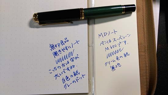ノートの話 無印良品の開きやすいノートを万年筆ユーザーに推したい きつねのしっぽ
