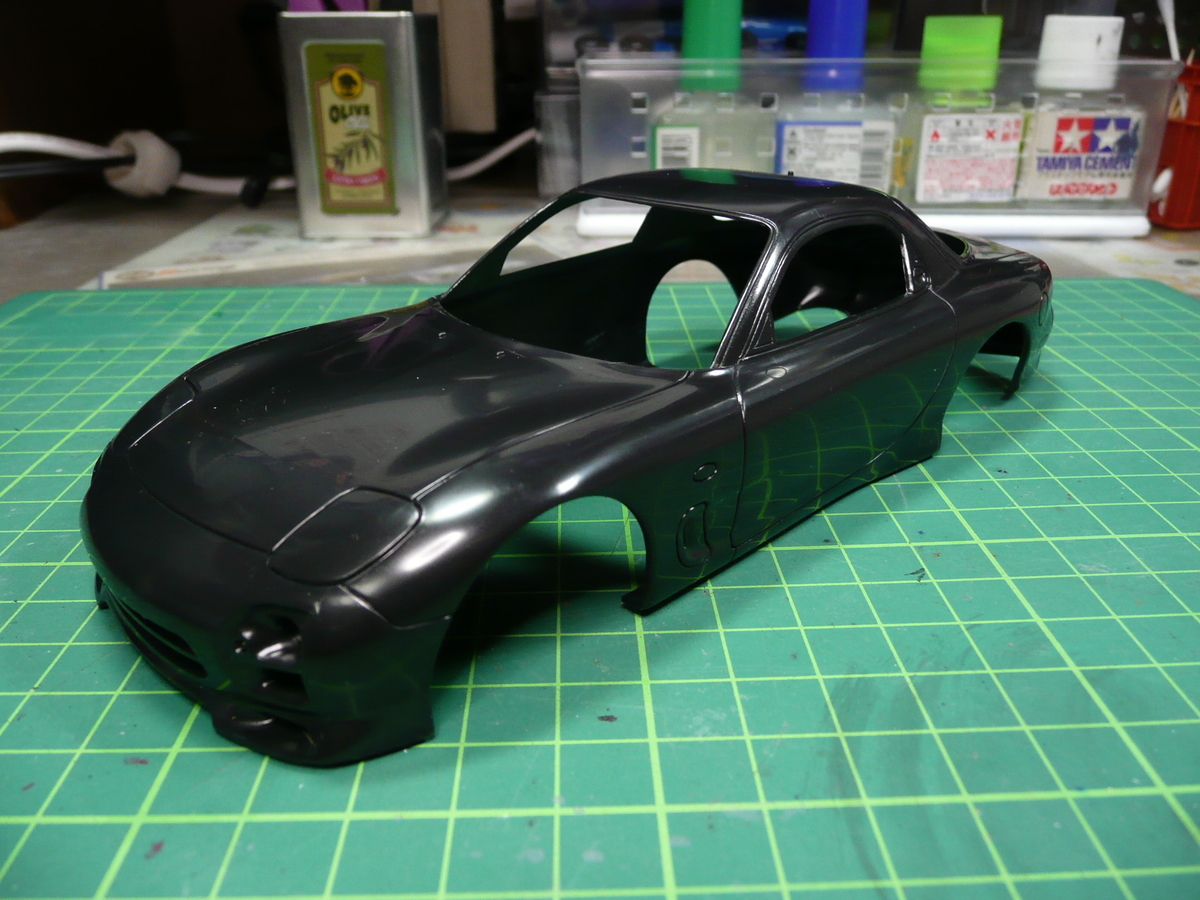 フジミRX-7 a-spec製作記1】フジミFDをイニシャルD仕様に！開封