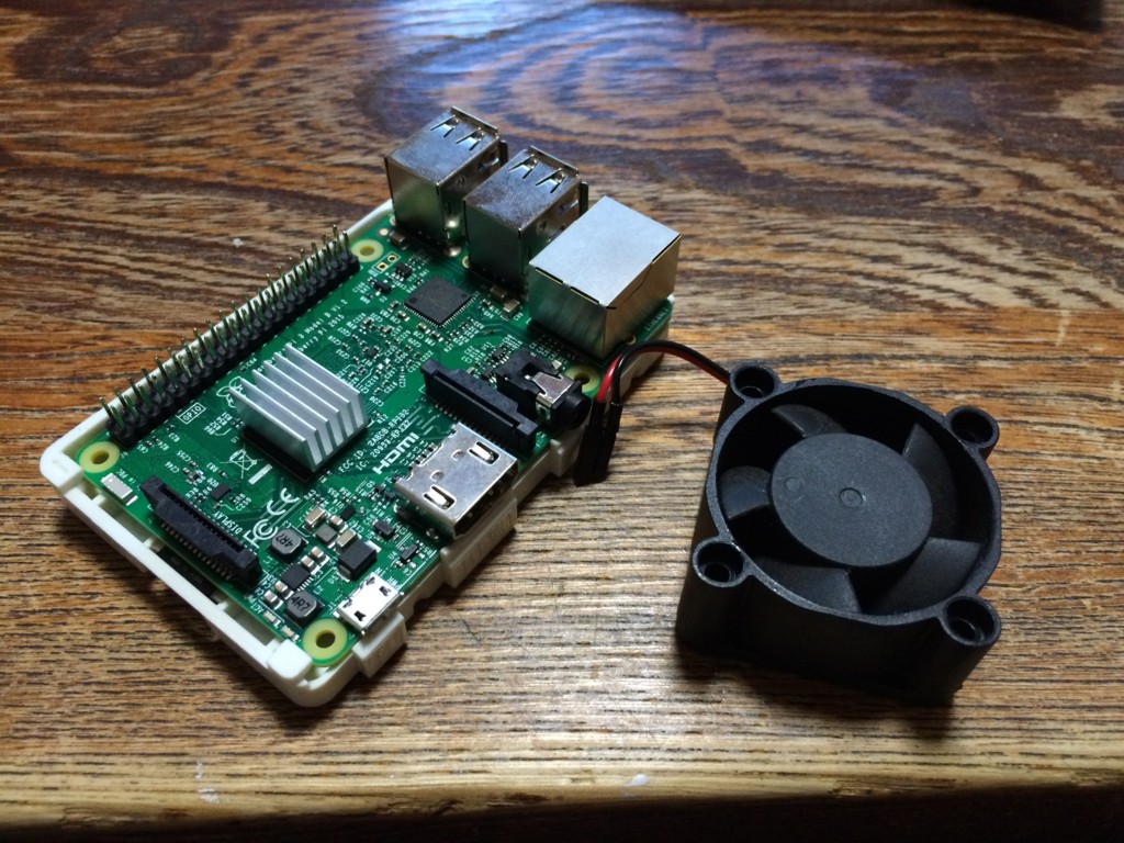 Raspberrypi3の放熱を考える フアミコン兄さんの朝までアップアップ