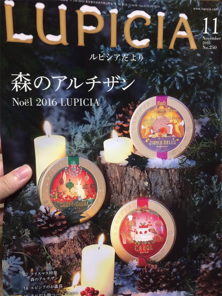 ルピシアだより11月号 そしてブログ1万pv突破に感謝です 本と紅茶を一杯