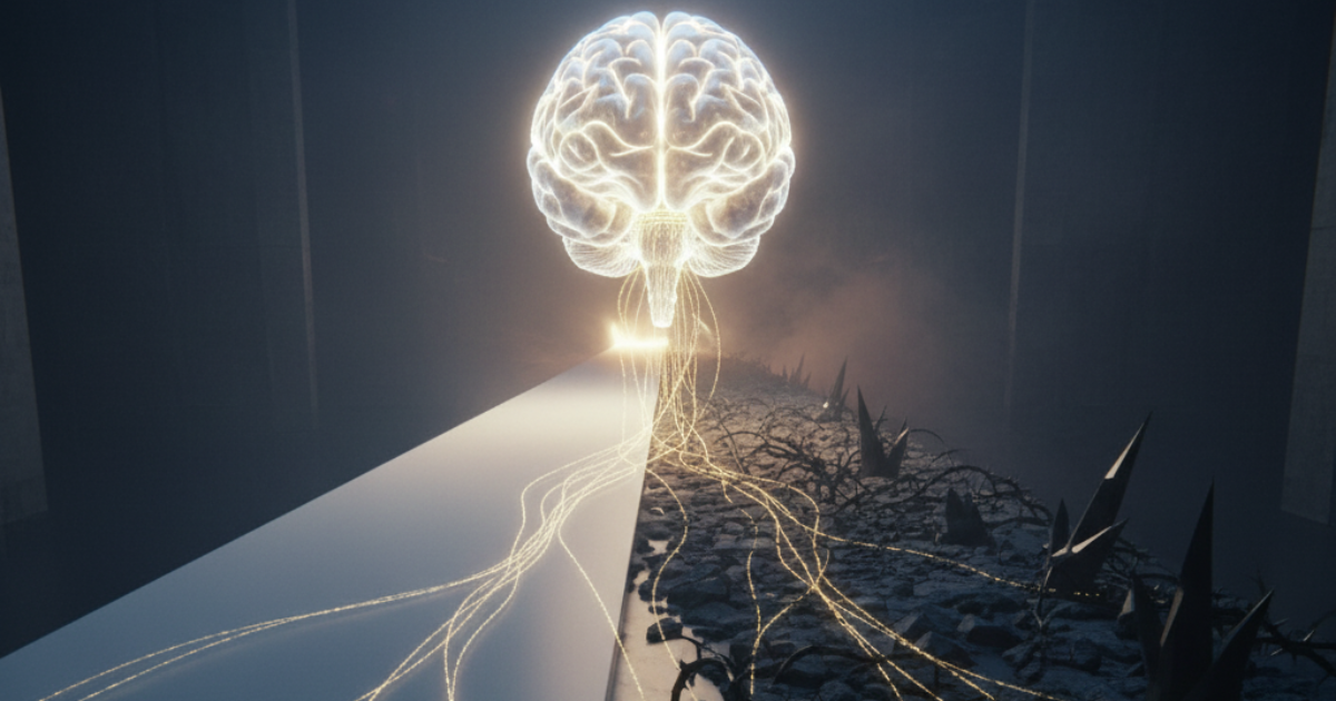 人間の脳が楽な道を選びたいだけ