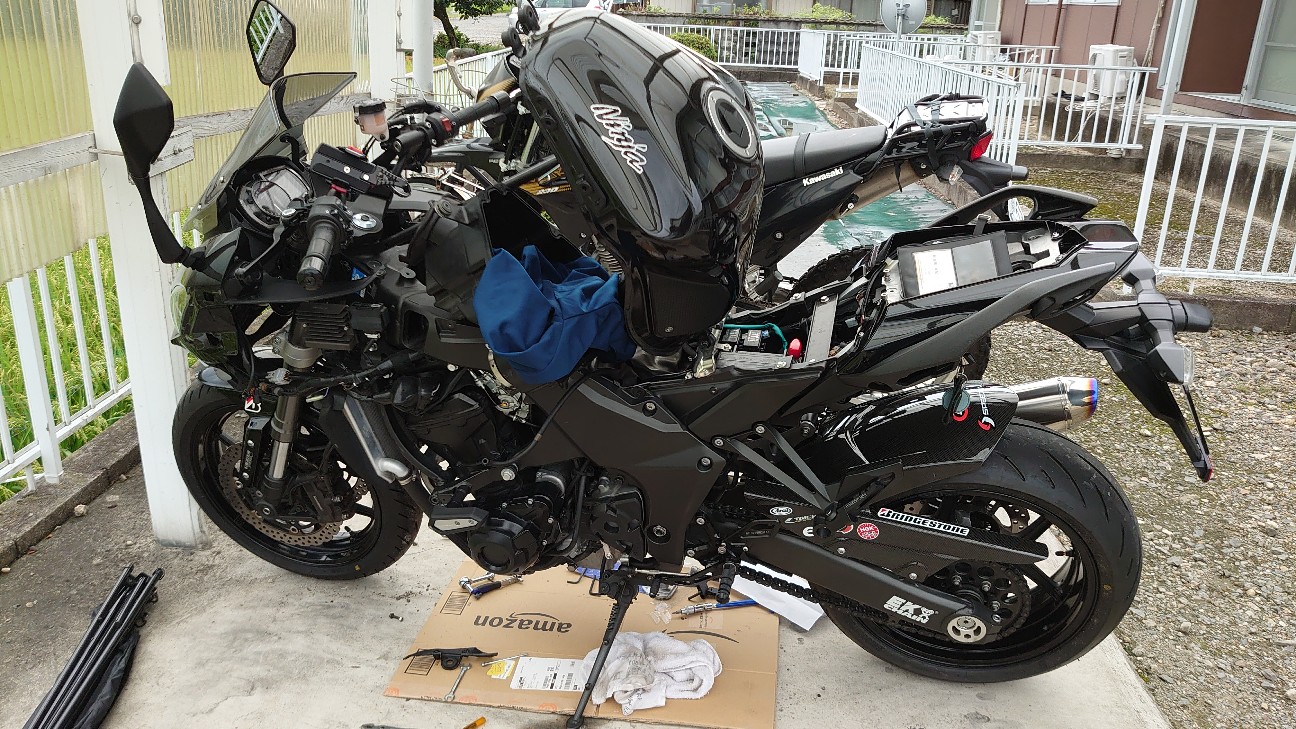 Ninja1000二次エアキャンセル/BLR i-con3 取り付けインプレ - 自動 