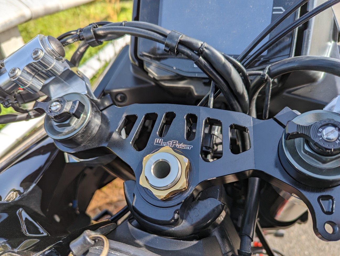 カタナのハンドル交換/ウエストパワーセパハンキット - 自動二輪車破壊