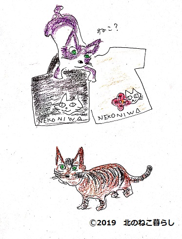 猫庭グッズと猫