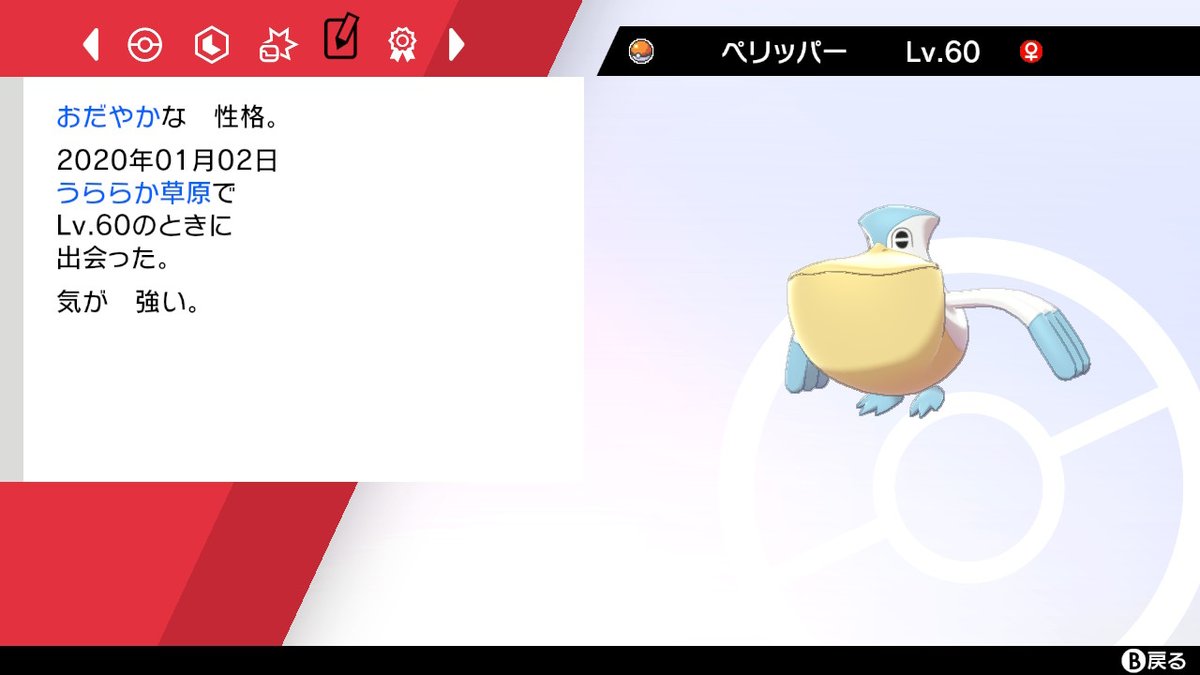 ペリッパー 剣盾