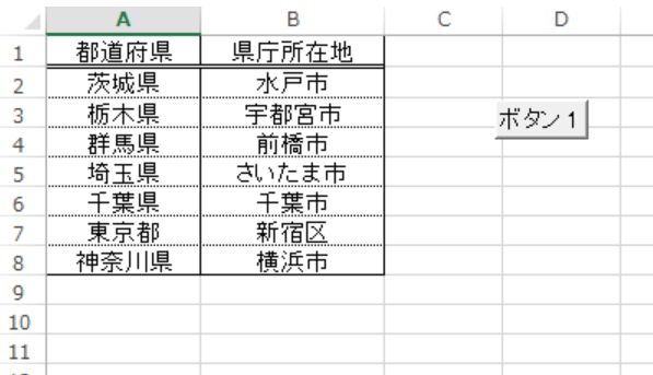 Excel サンプルで使用したシート