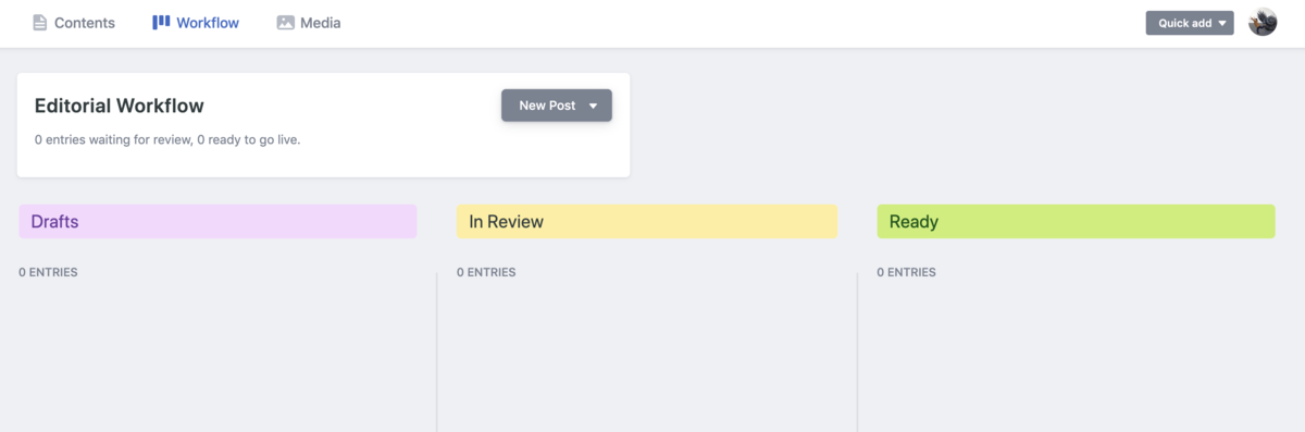 netlify cms workflow