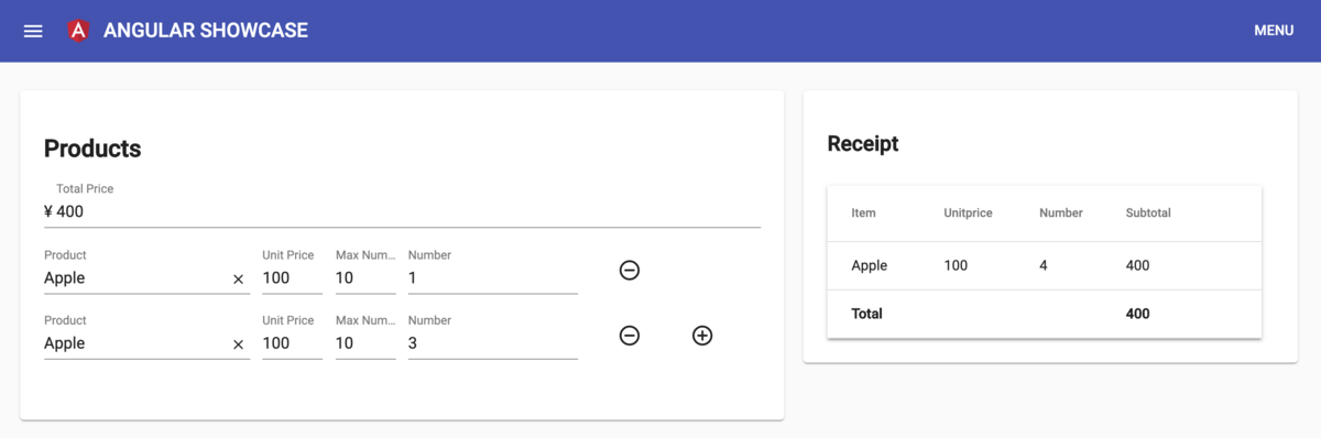 Angular form array duplicate keys