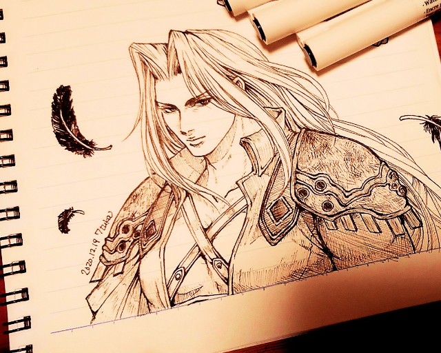 ミリペンでお絵描きしてみた 七塚の毎日