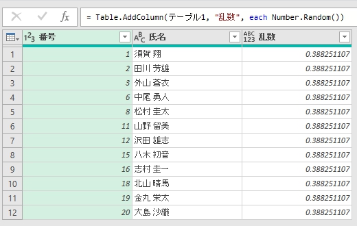 乱数作成失敗の図2a