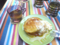 CAFE SAKA(坂の下）にて。パンケーキ＆ハーブティー。