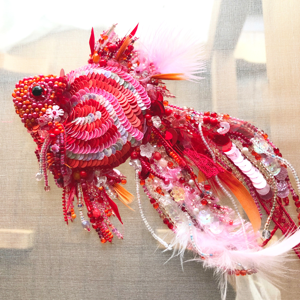 ☆金魚☆様お取引中⭐1905⭐❣️秋冬アクセ❣️当日発送一点物インド刺繍