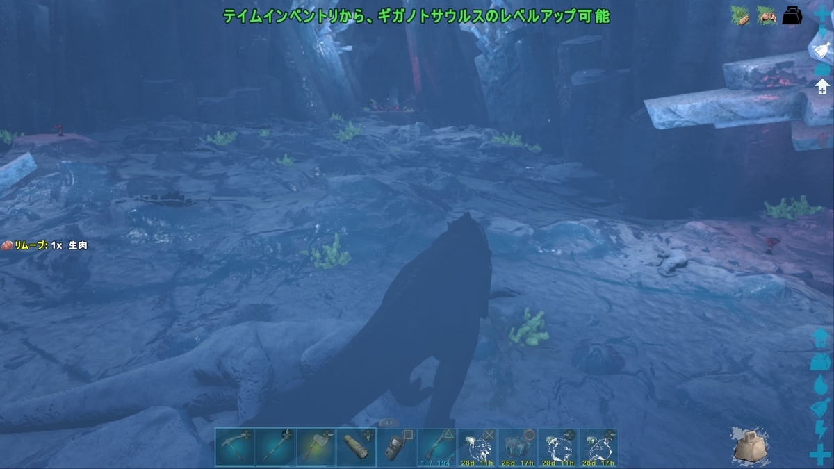 かわいそうなギガノトサウルス Ark あこがれのラグナロク ひろいもの生活 その２６ 群衆のアーティファクト くうはくの７４５
