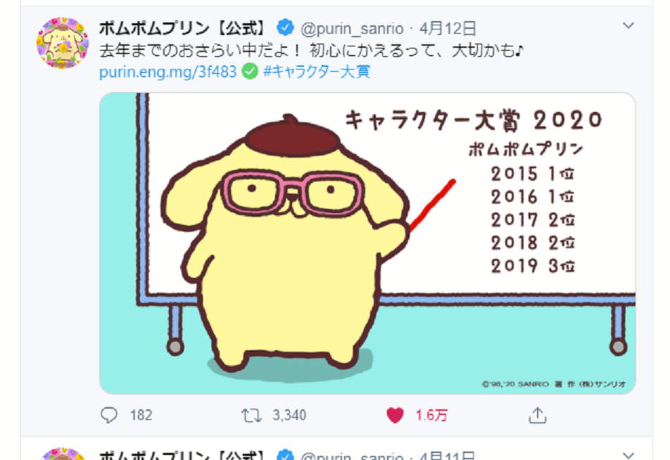 今年も始まりました サンリオキャラクター大賞 Naokichiオムニバス