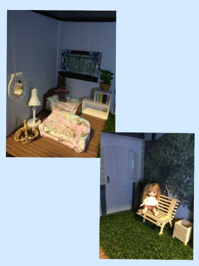 100均 手作りドールハウス 増築編！プチブライスのお部屋 - ドールの