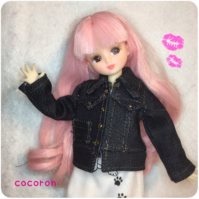 やっと完成！デニムジャケット ☆リカちゃん ブライスのアウター 