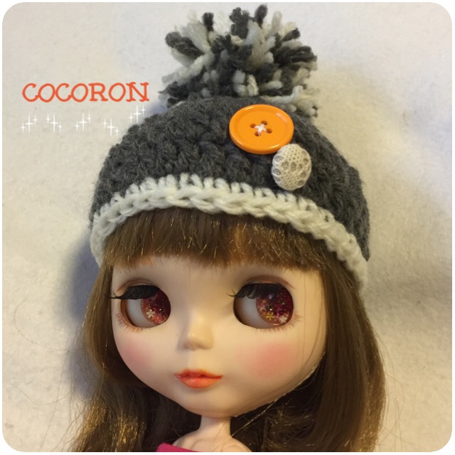ミディブライス   ニット帽　ハンドメイド ブライス ミディブライスのニット帽 - ドールのための小さなお店