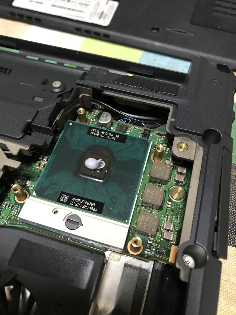 CPUグリスを塗り直してみました。 - カメラ屋元公式中の人 アオキのブログ