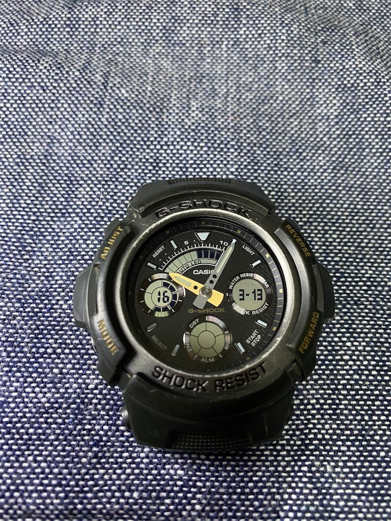G-SHOCK AW-519MSの電池交換。 - カメラ屋元公式中の人 アオキの